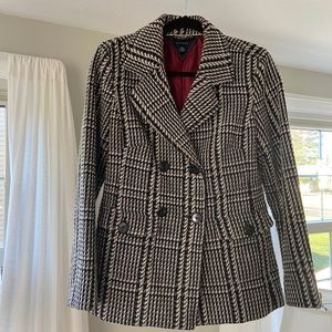 Tommy Hilfiger Double Breasted Tweed Blazer Jacket